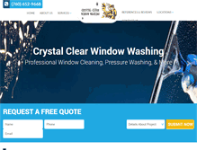 Tablet Screenshot of crystalclearwindowsinc.com